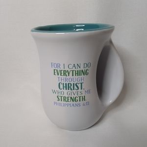 Hand Warmer Happy Coffee Tea Mug Cup Lighthouse Christian Philippians 4: 13